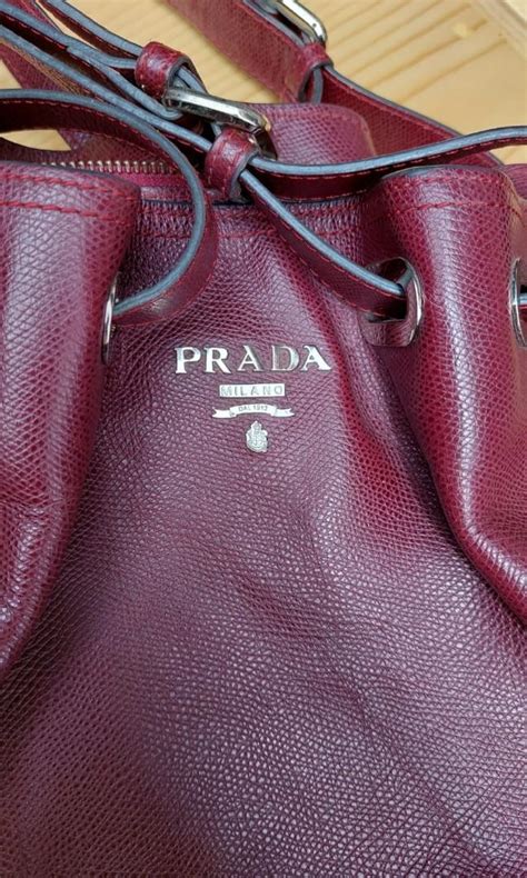 prada br3107 vit.daino print rame|Rame Vitello Daino Print Leather Hobo Bag BR3107 .